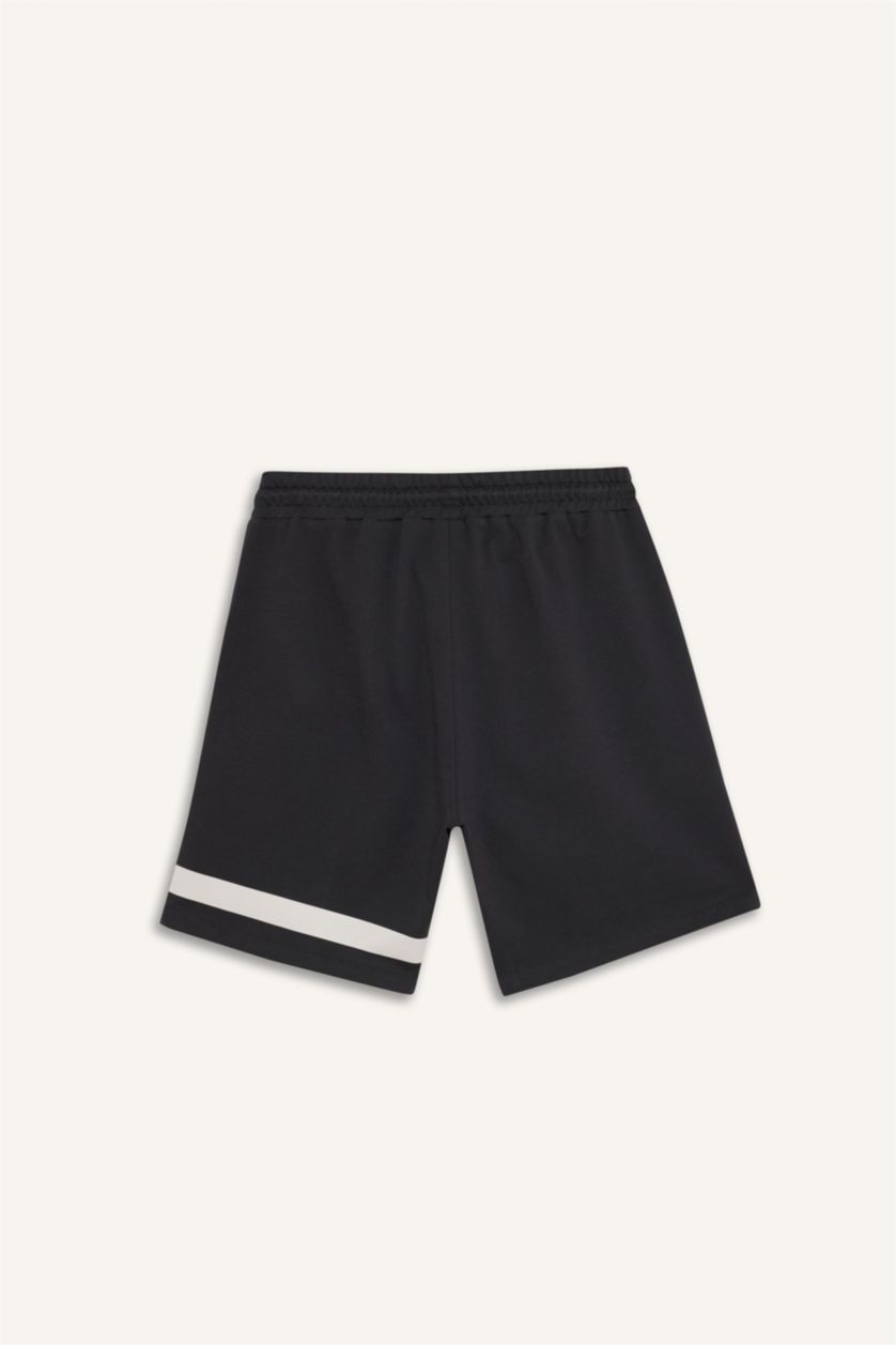 Erkek Antrasit NBA Milwaukee Bucks Standart Fit Kısa Paça Şort