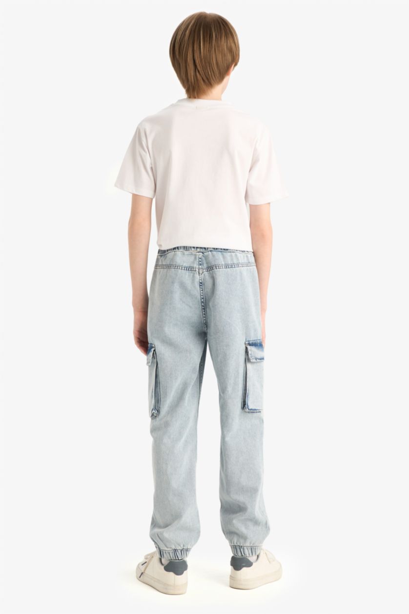 Ұлдар Және Жасөспірімдер қою көк Ұлдарға джоггер пішімі деним Шалбар