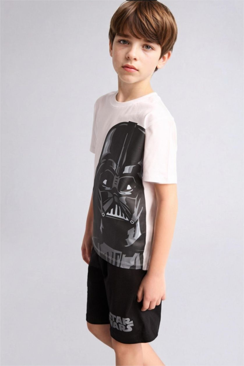 Erkek Çocuk - Genç Erkek Beyaz Star Wars Regular Fıt 2'li Pijama Takımı Erkek Çocuk