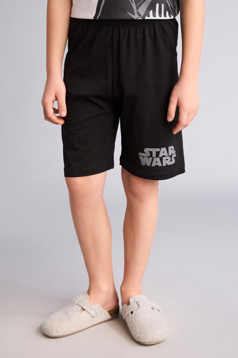 Young Boys - Teen Boys White Boy 2 piece Regular Fit Star Wars Licensed Knitted Pyjamas