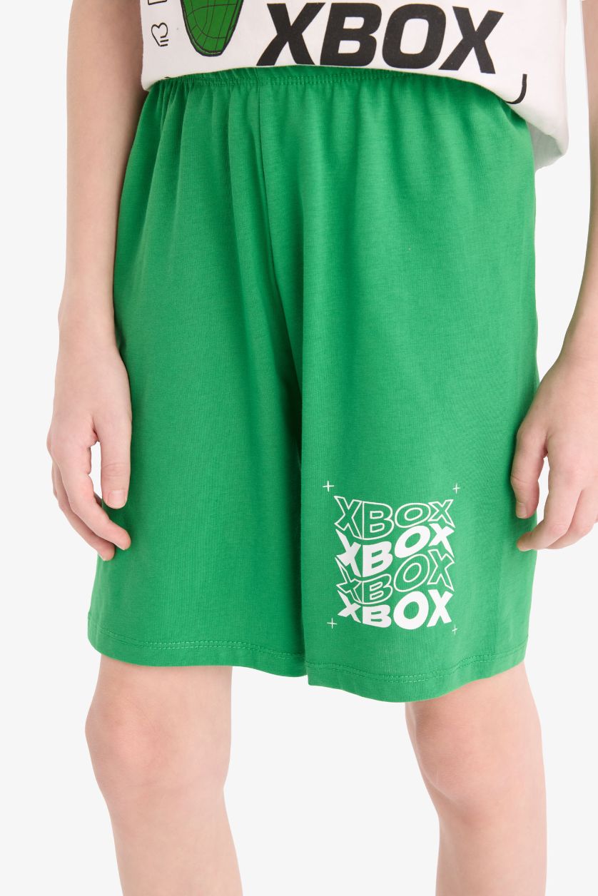 GARÇONS Blanc Ensemble Pyjama imprimé Xbox T-shirt et Short pour garçon