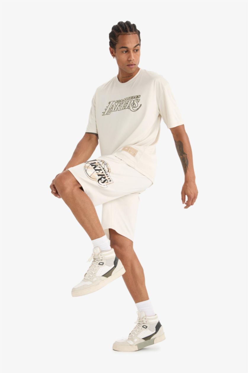 MAN Stone DeFactoFit NBA Los Angeles Lakers Standard Fit Shorts