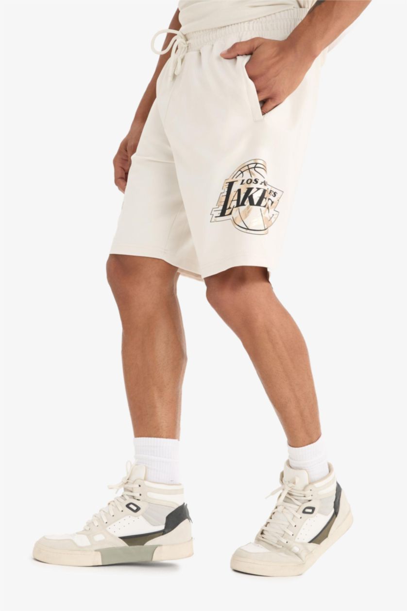 MAN Stone DeFactoFit NBA Los Angeles Lakers Standard Fit Shorts