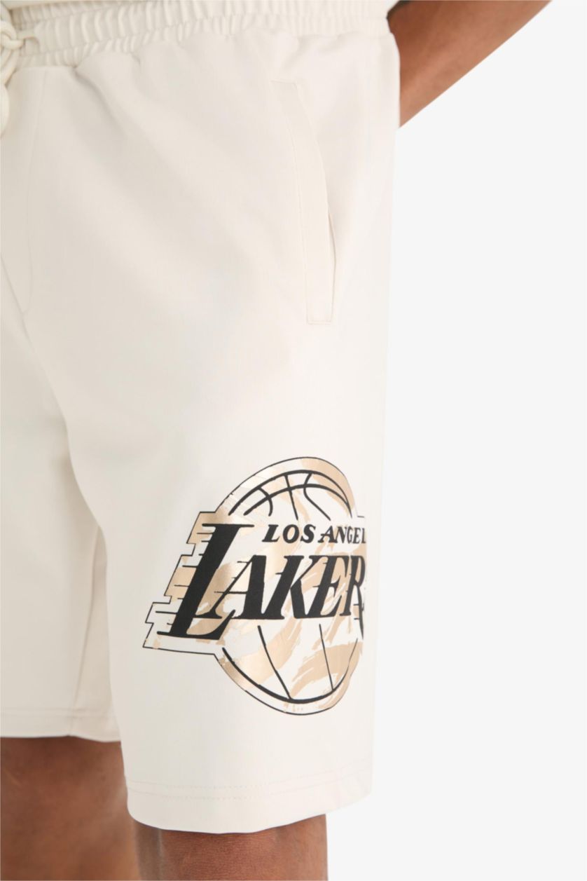 MAN Stone DeFactoFit NBA Los Angeles Lakers Standard Fit Shorts