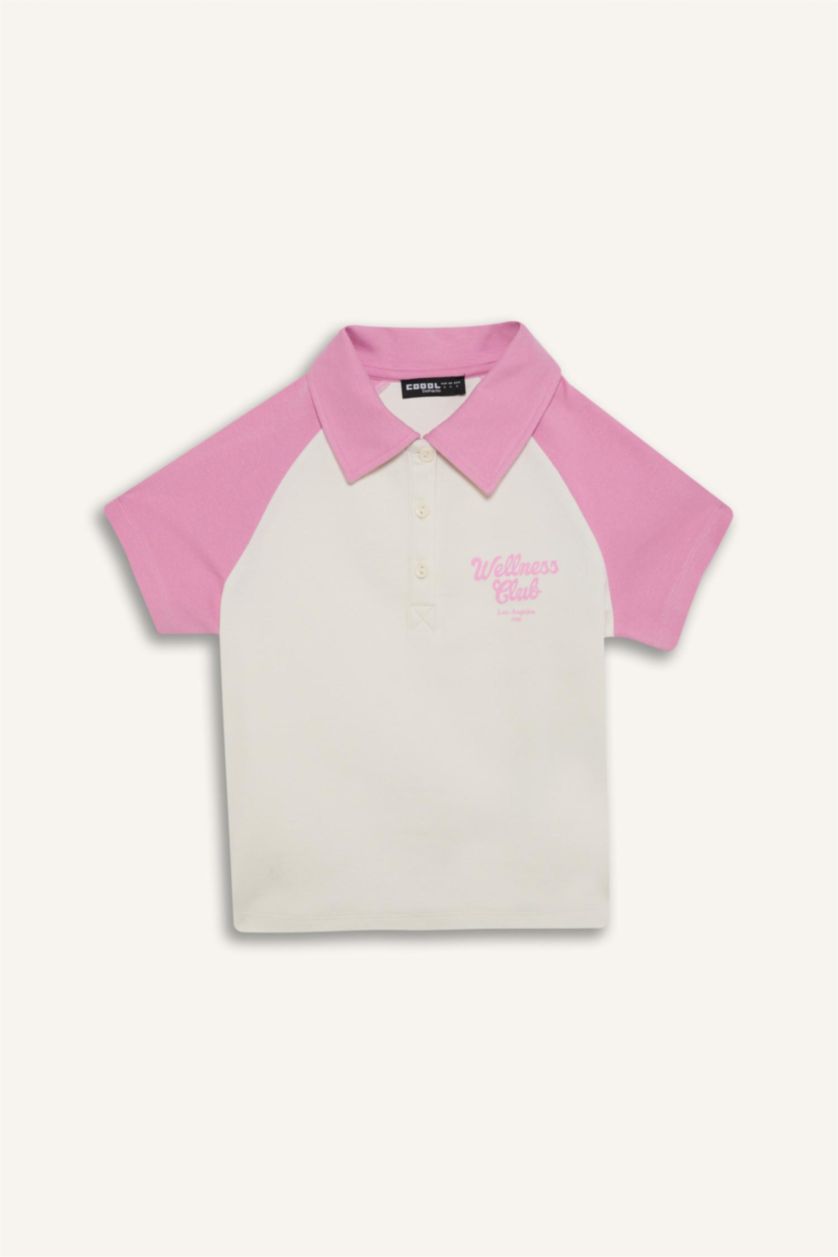 Әйелдерге Қызғылт Coool нөмірі қабырға Қысқа жеңді футболка