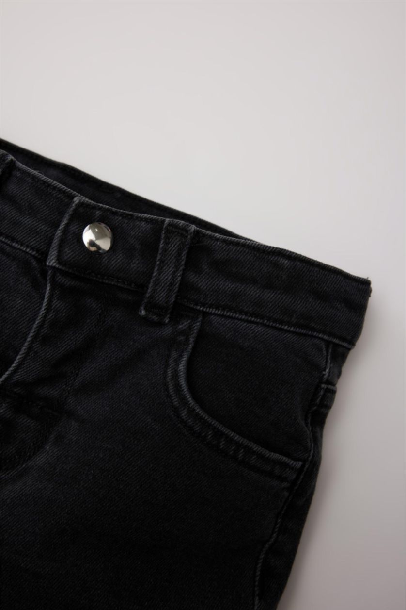 طفلة صغيرة أنثرا بنطلون جينز بناتي فلير فيت برجل واسع جارلس