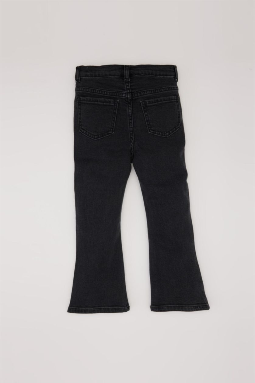 طفلة صغيرة أنثرا بنطلون جينز بناتي فلير فيت برجل واسع جارلس