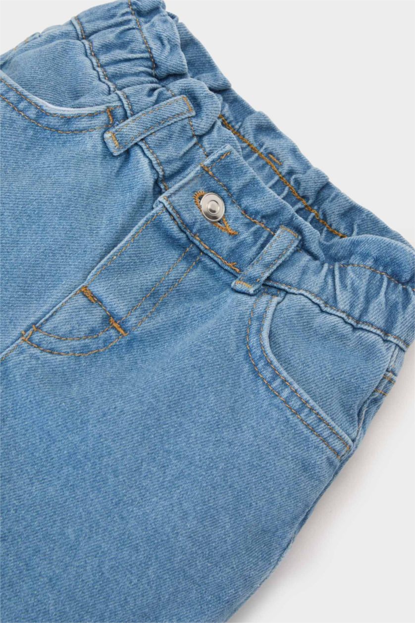 Kız Bebek Açık Mavi Duble Paça Jean Pantolon Kız Bebek