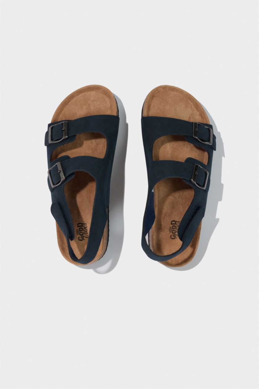 Ұлдар Және Жасөспірімдер әскери-теңіз Ұлдарға полиуретан жалпақ табан сандалдар