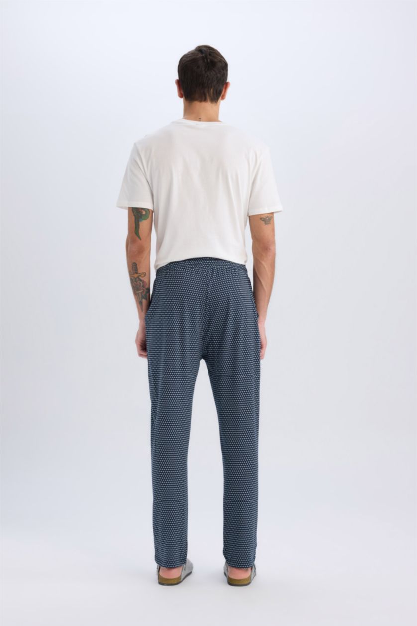 HOMME Marin Pantalon de pyjama imprimé avec poches Coupe régulière