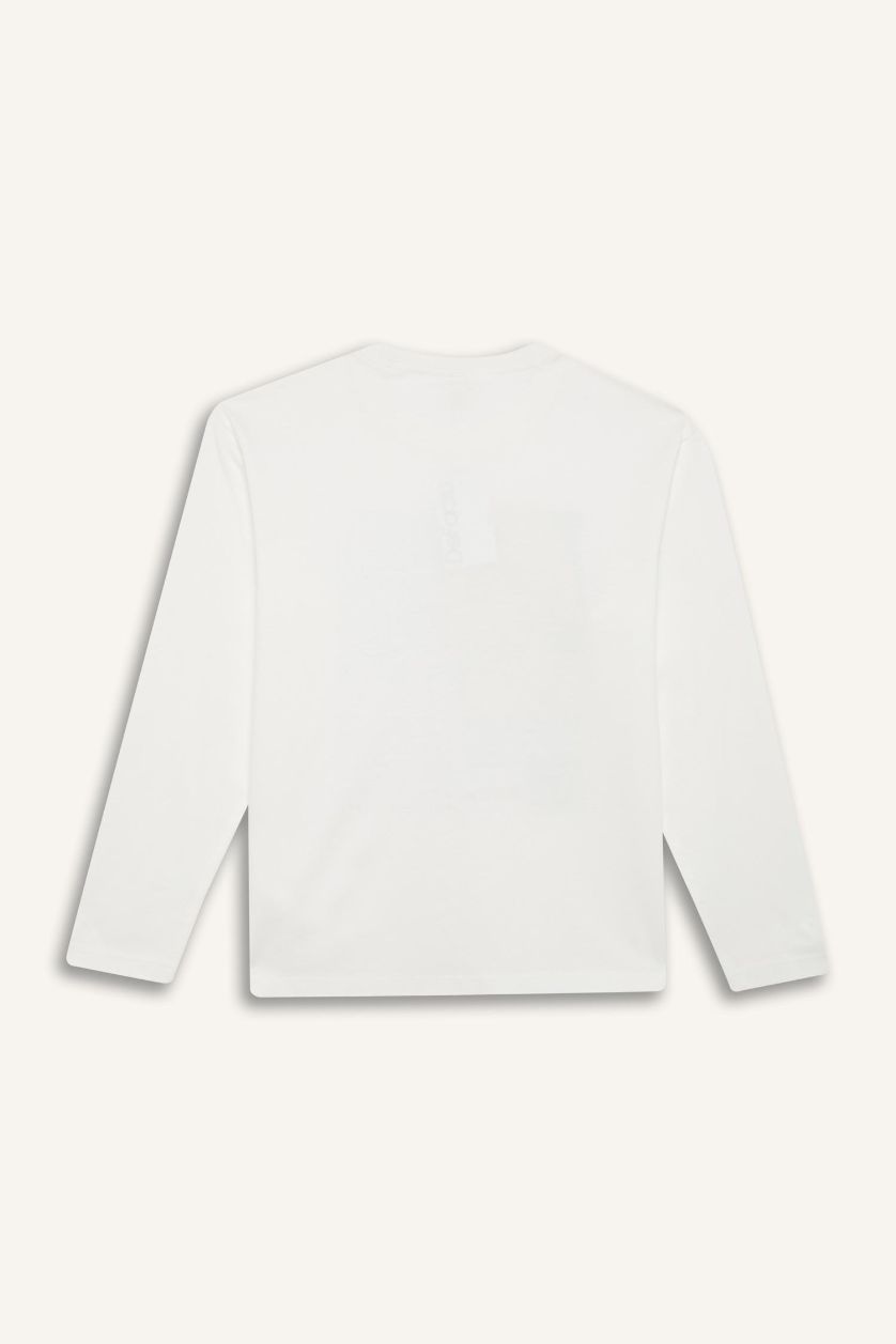 Girls & Teens Ecru Girl Top Bottom 2 Piece Pajama Set