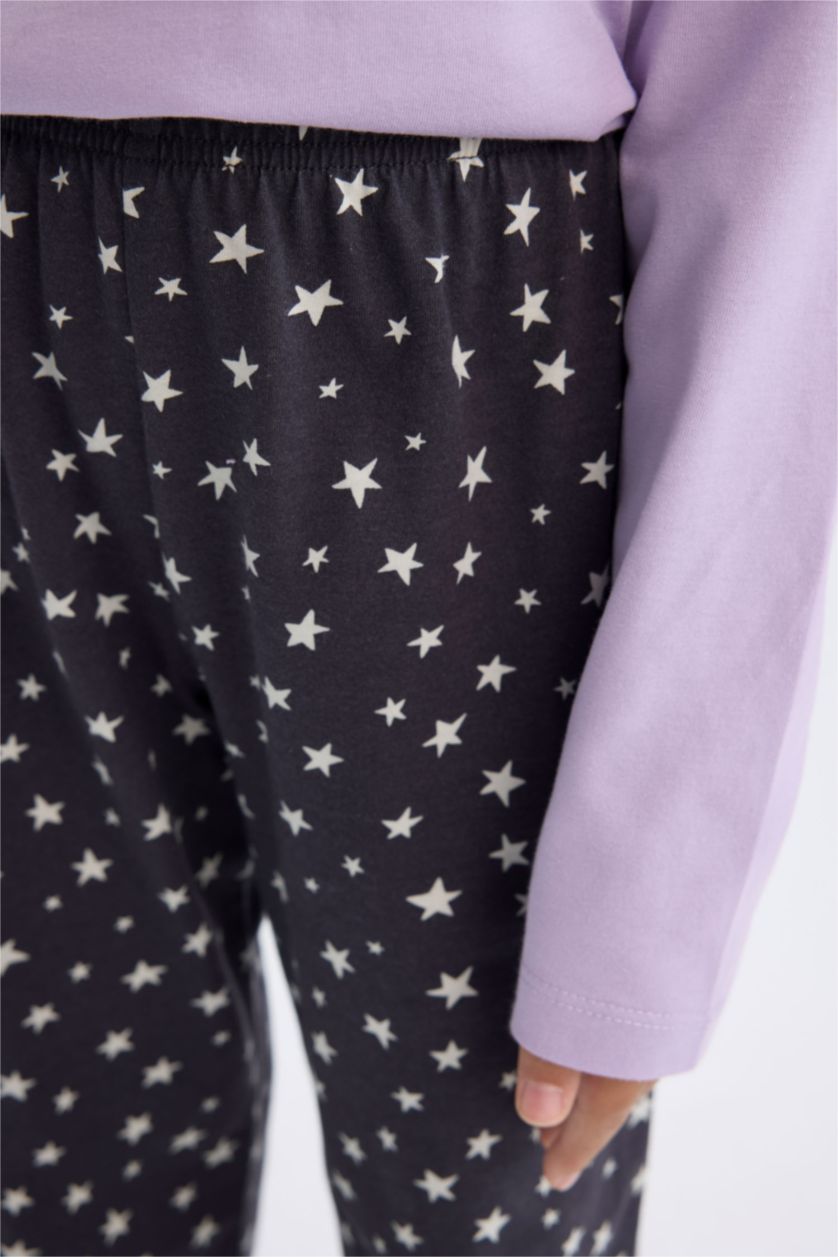 Girls & Teens Lilac Girl Top Bottom 2 Piece Pajama Set