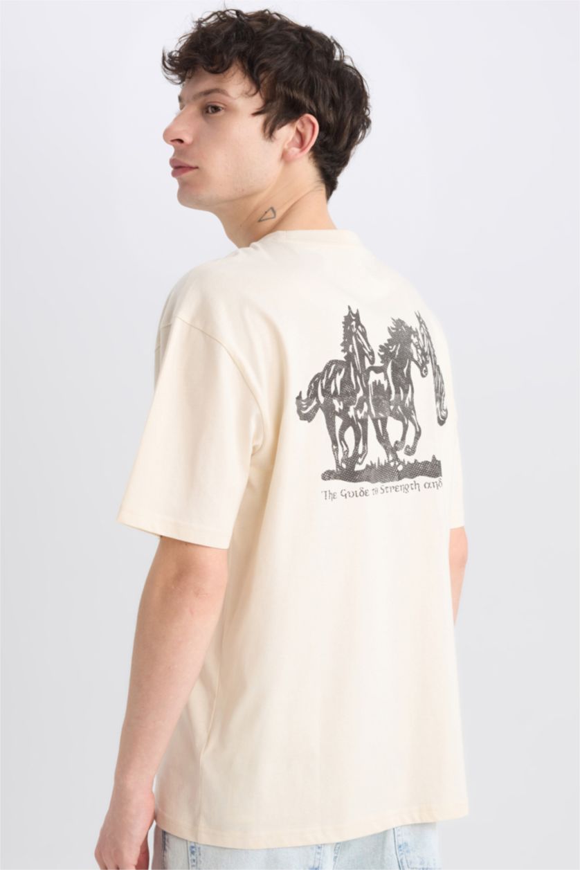 MAN Stone Boxy Fit Crew Neck Short Sleeve T-Shirt