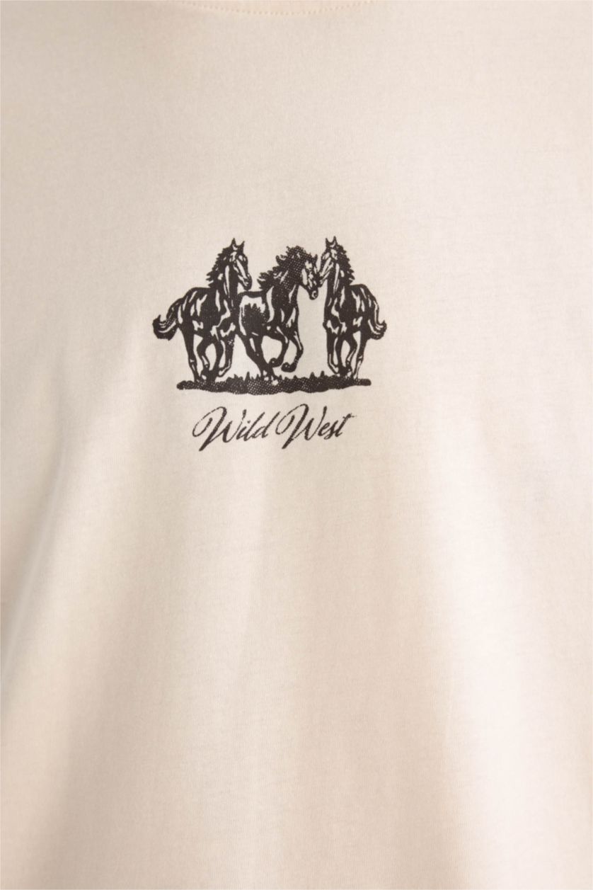 MAN Stone Boxy Fit Crew Neck Short Sleeve T-Shirt