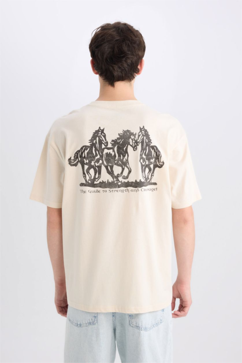 MAN Stone Boxy Fit Crew Neck Short Sleeve T-Shirt