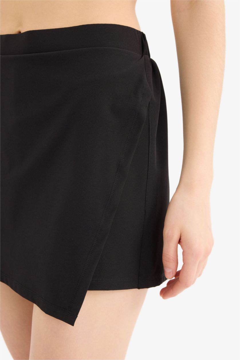 Әйелдерге қара Fall in Love қалыпты пішім Тоқымалы жүзу шолақ шалбар