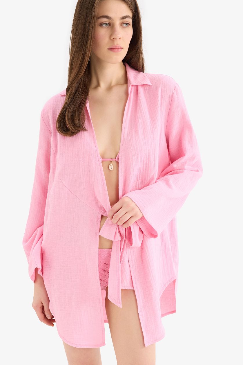 Әйелдерге Қызғылт Fall in Love қалыпты пішім Жағажай киімі