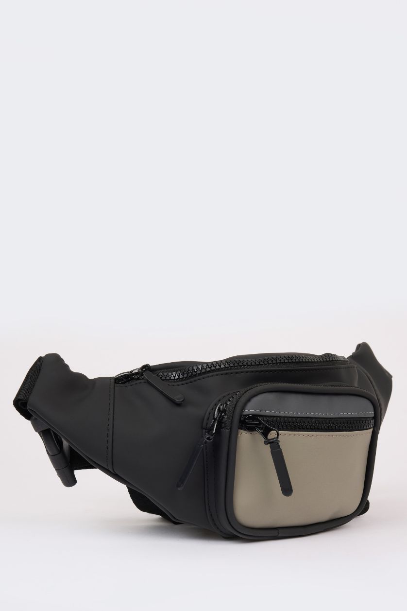 Erkek Siyah Erkek Suni Deri Bel Çantası