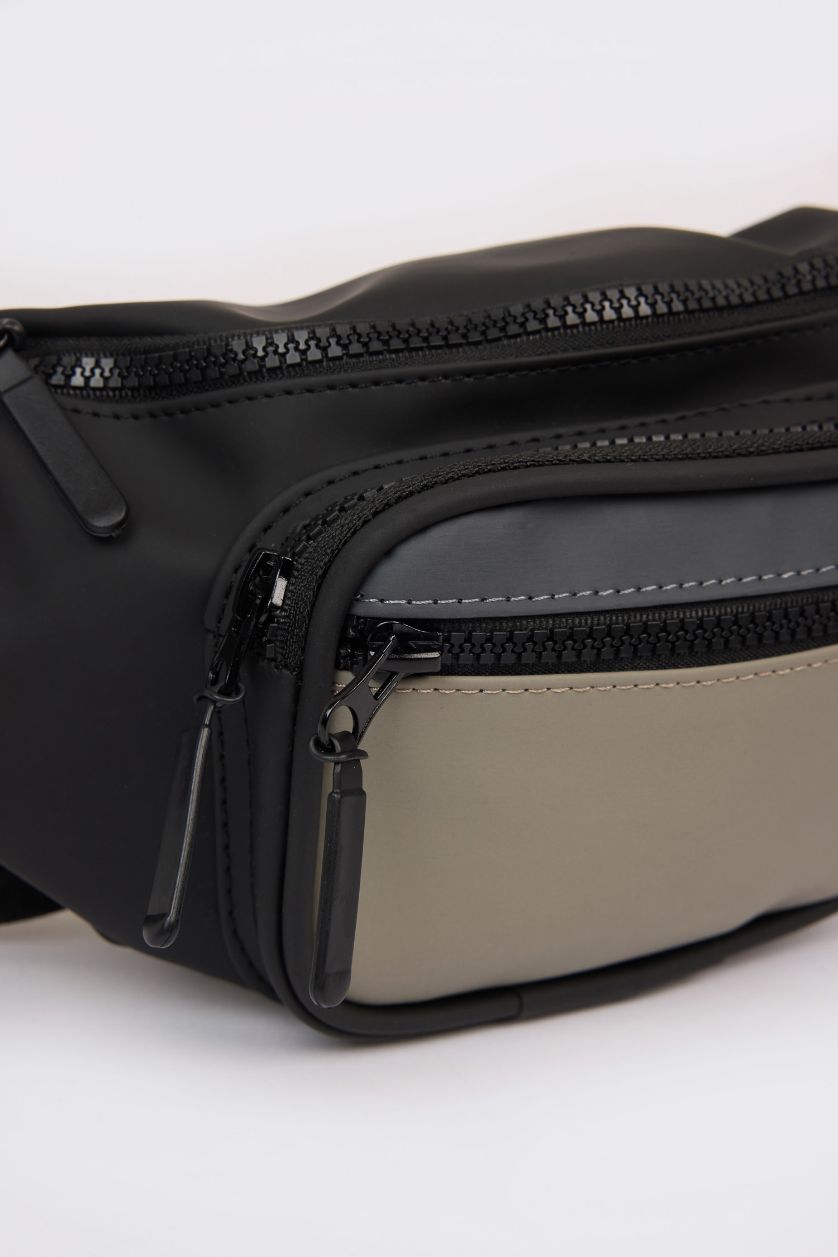 Erkek Siyah Erkek Suni Deri Bel Çantası