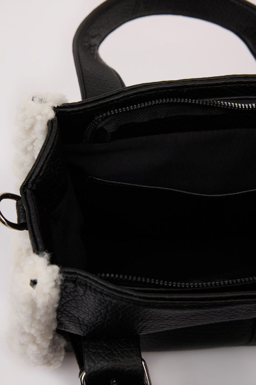 Erkek Siyah Erkek Suni Deri Bel Çantası