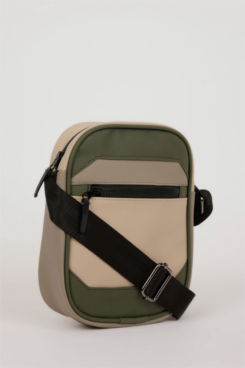 Erkek Bej Erkek Suni Deri Çapraz Çanta