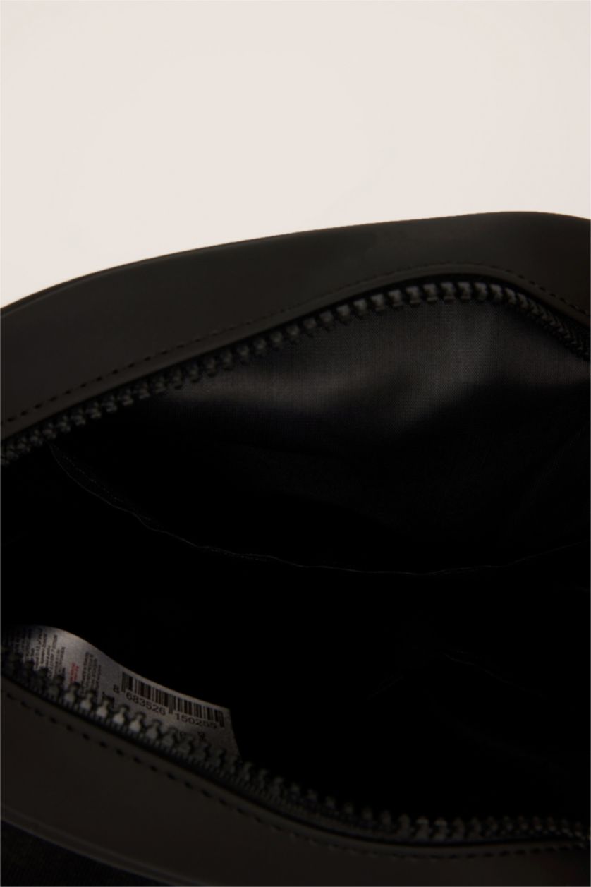 Erkek Siyah Erkek Suni Deri Çapraz Çanta