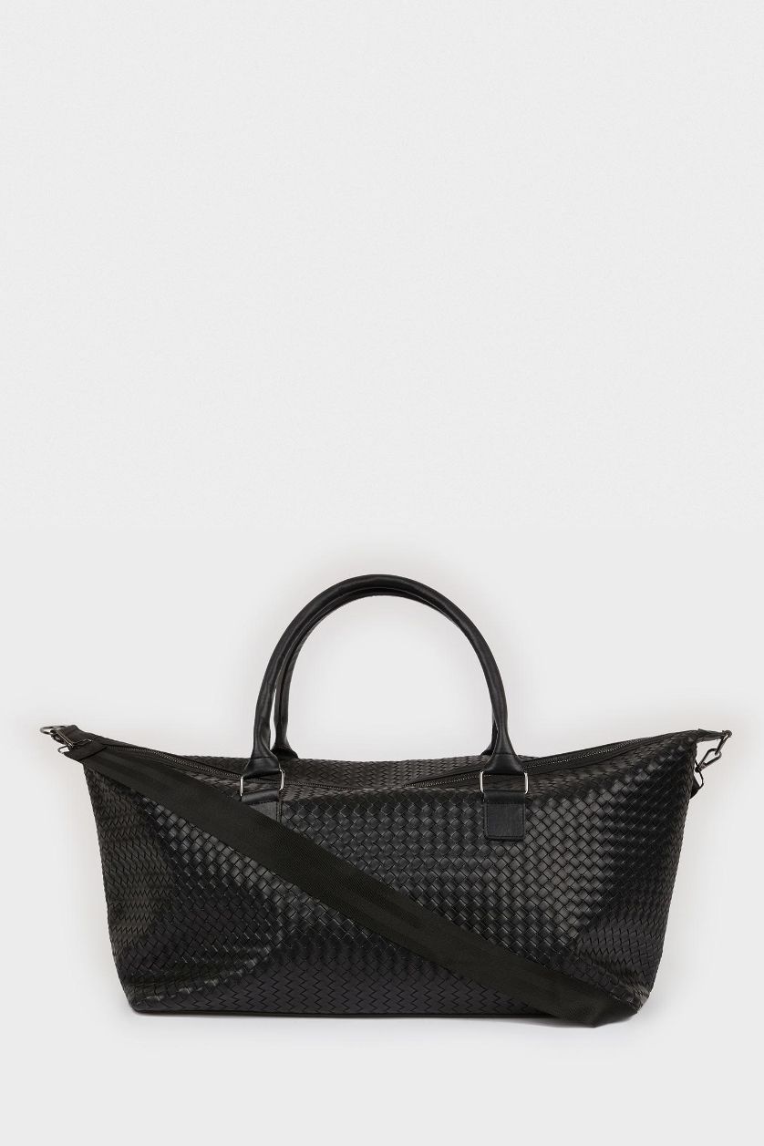 Мужчины Черный Спортивная сумка из искусственной кожи для мужчин