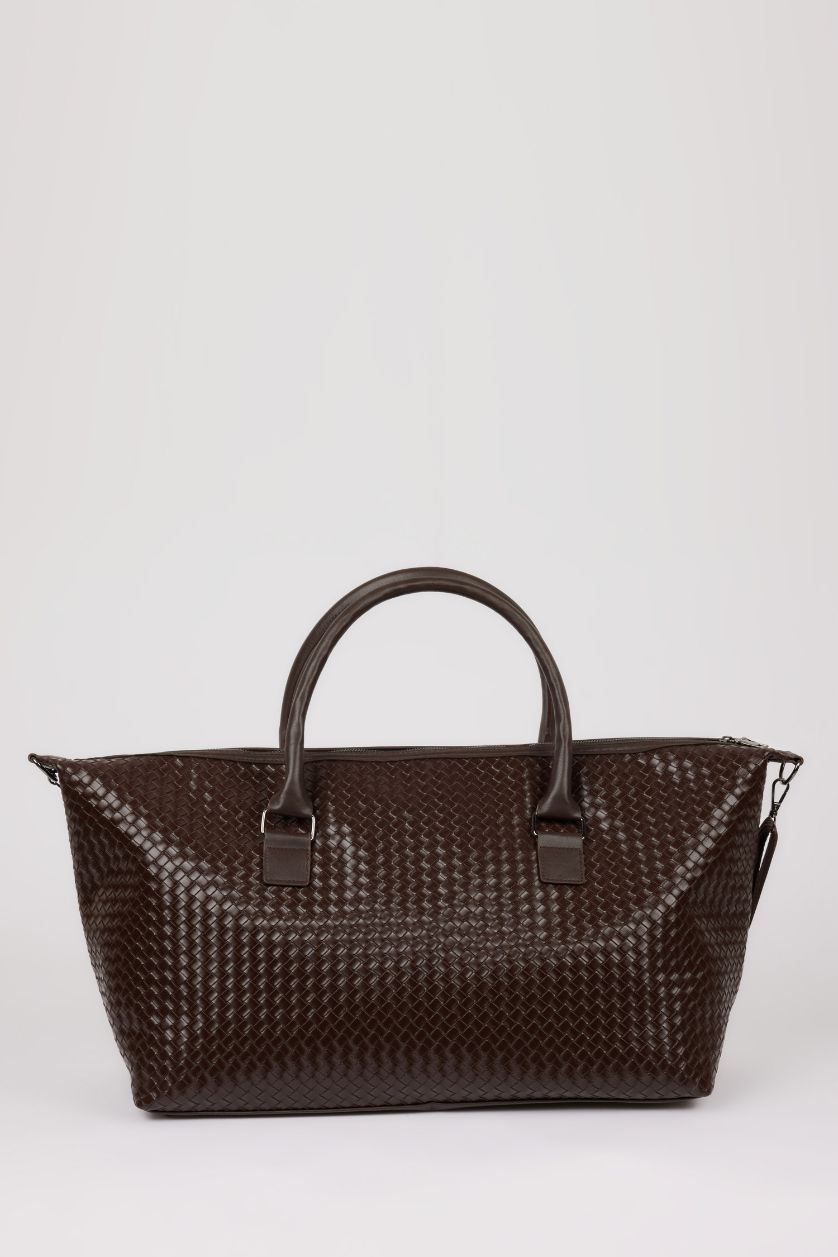 Erkek Kahve Erkek Suni Deri Spor Ve Seyahat Çantası