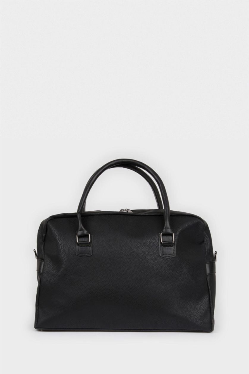 Мужчины Черный Спортивная сумка из искусственной кожи для мужчин