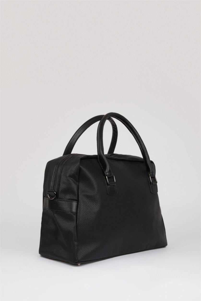 Мужчины Черный Спортивная сумка из искусственной кожи для мужчин