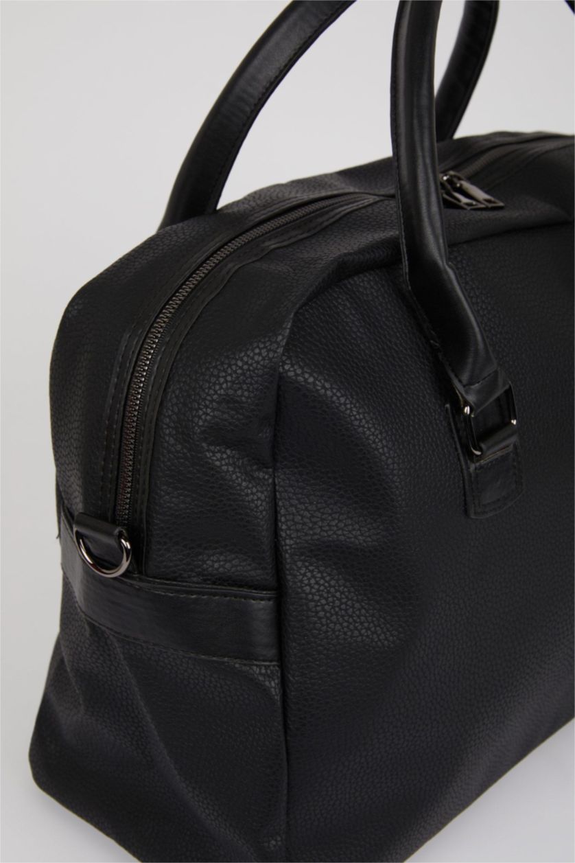 Мужчины Черный Спортивная сумка из искусственной кожи для мужчин