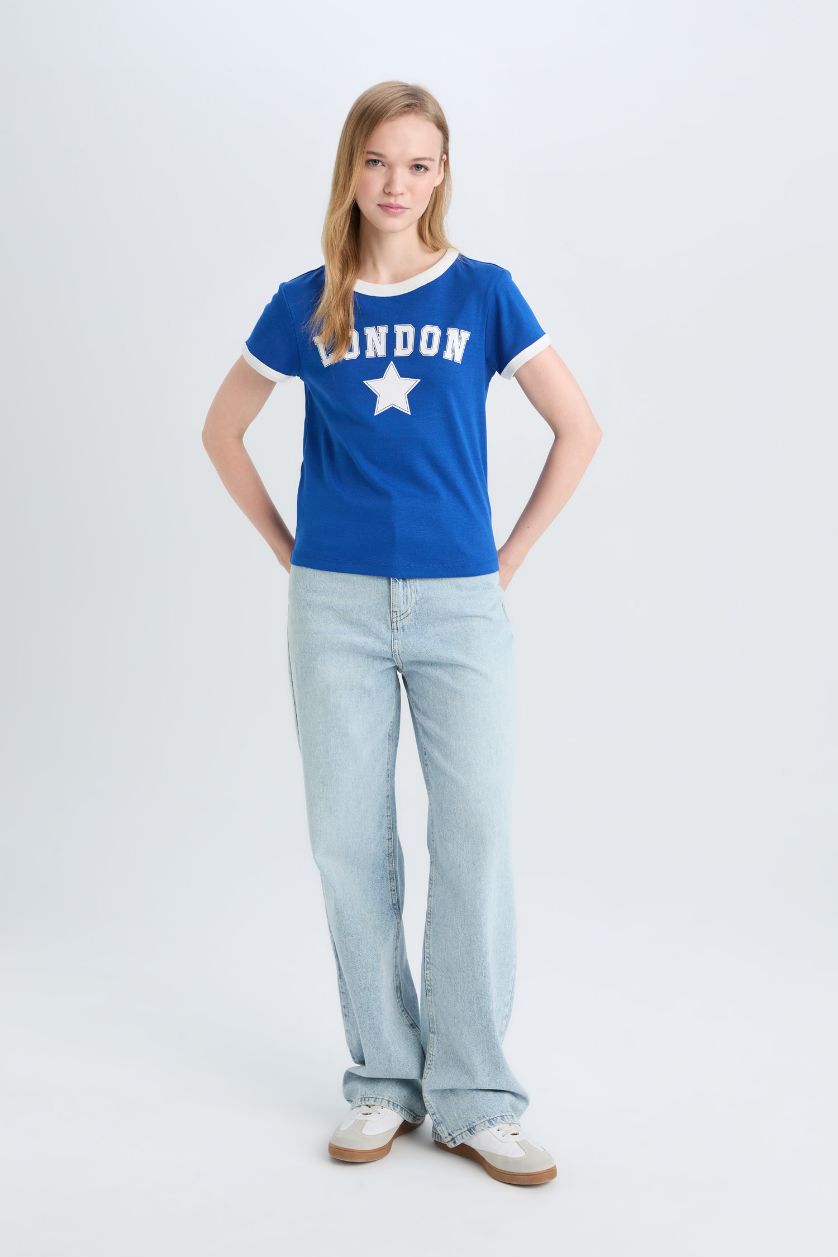 Woman Royal Regular Fit Ribana Short Sleeve T-Shirt