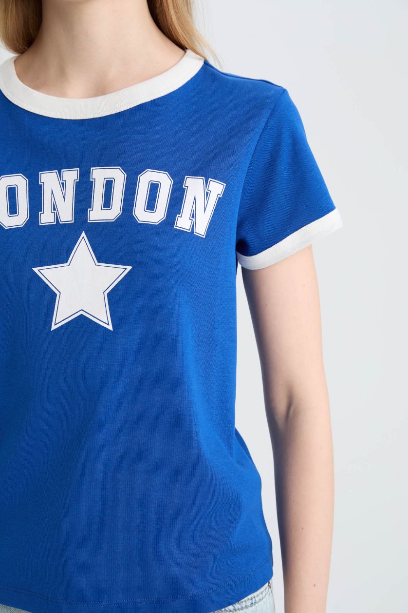 Woman Royal Regular Fit Ribana Short Sleeve T-Shirt