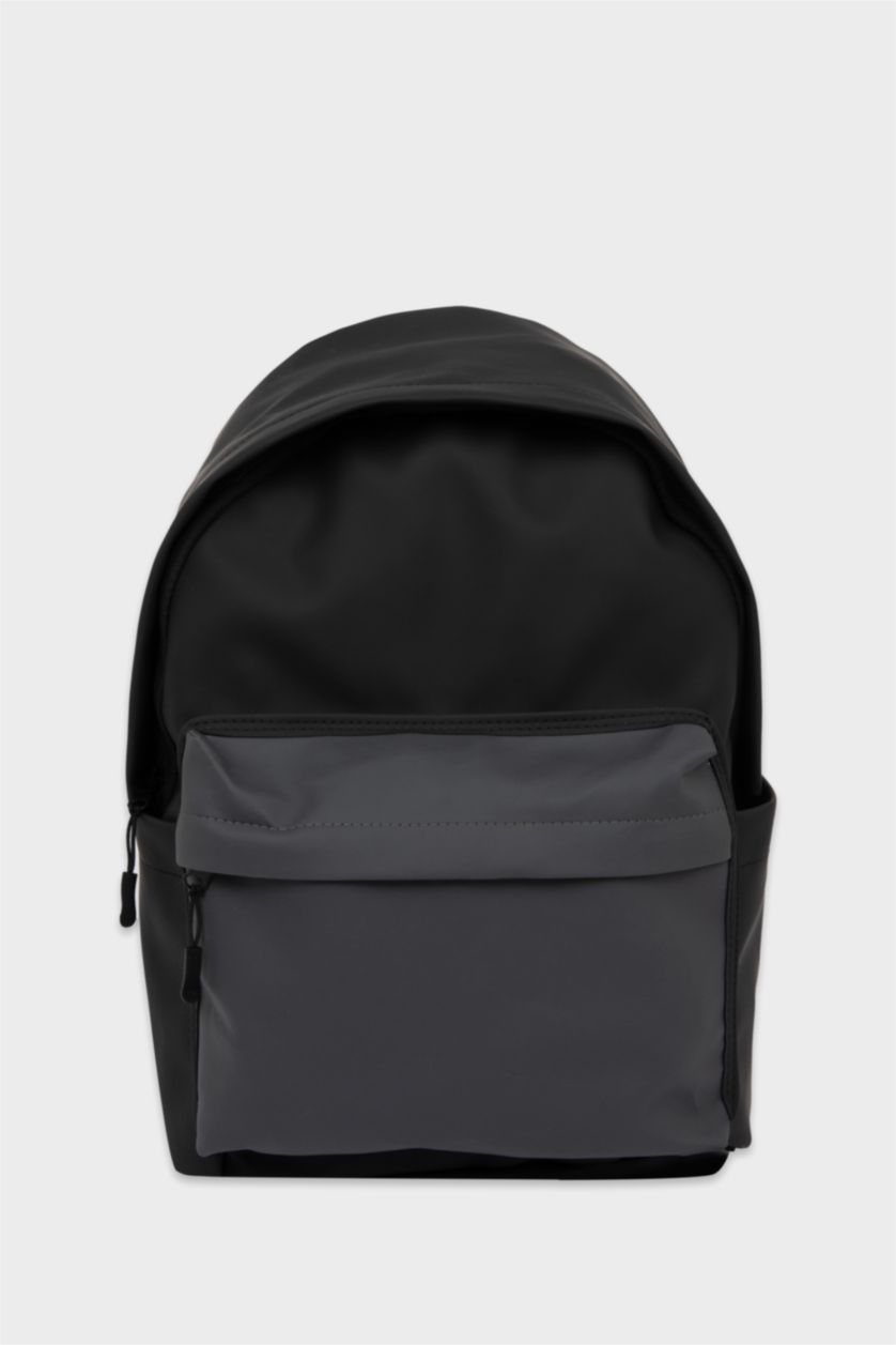 Erkek Çocuk - Genç Erkek Siyah Erkek Suni Deri Sırt Çantası