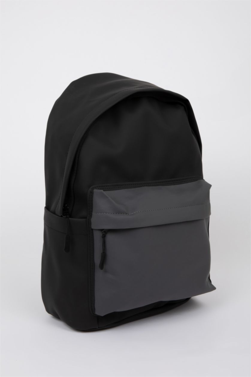 Erkek Çocuk - Genç Erkek Siyah Erkek Suni Deri Sırt Çantası