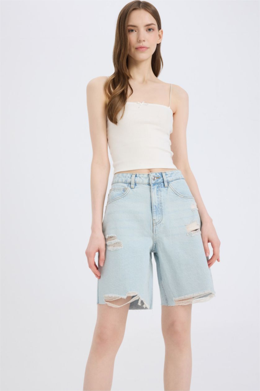 Әйелдерге Ашық Көк Бермуда