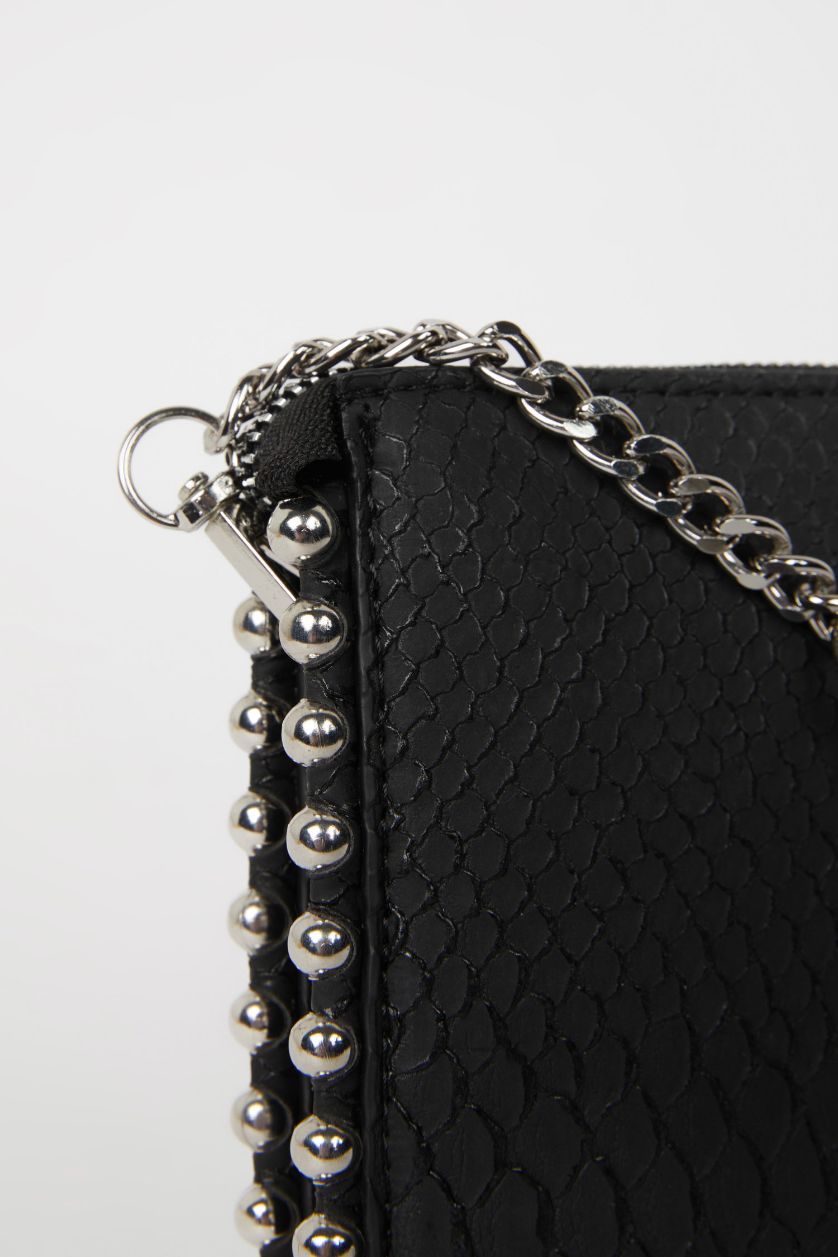 Әйелдерге қара Әйелдерге полиуретан иық сөмкесі