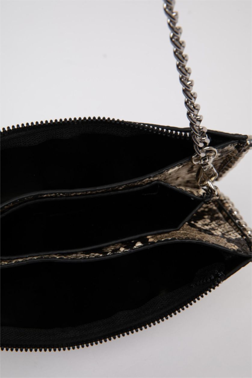 Kadın Karma Kadın Yılan Derisi Görünümlü Çapraz Çanta