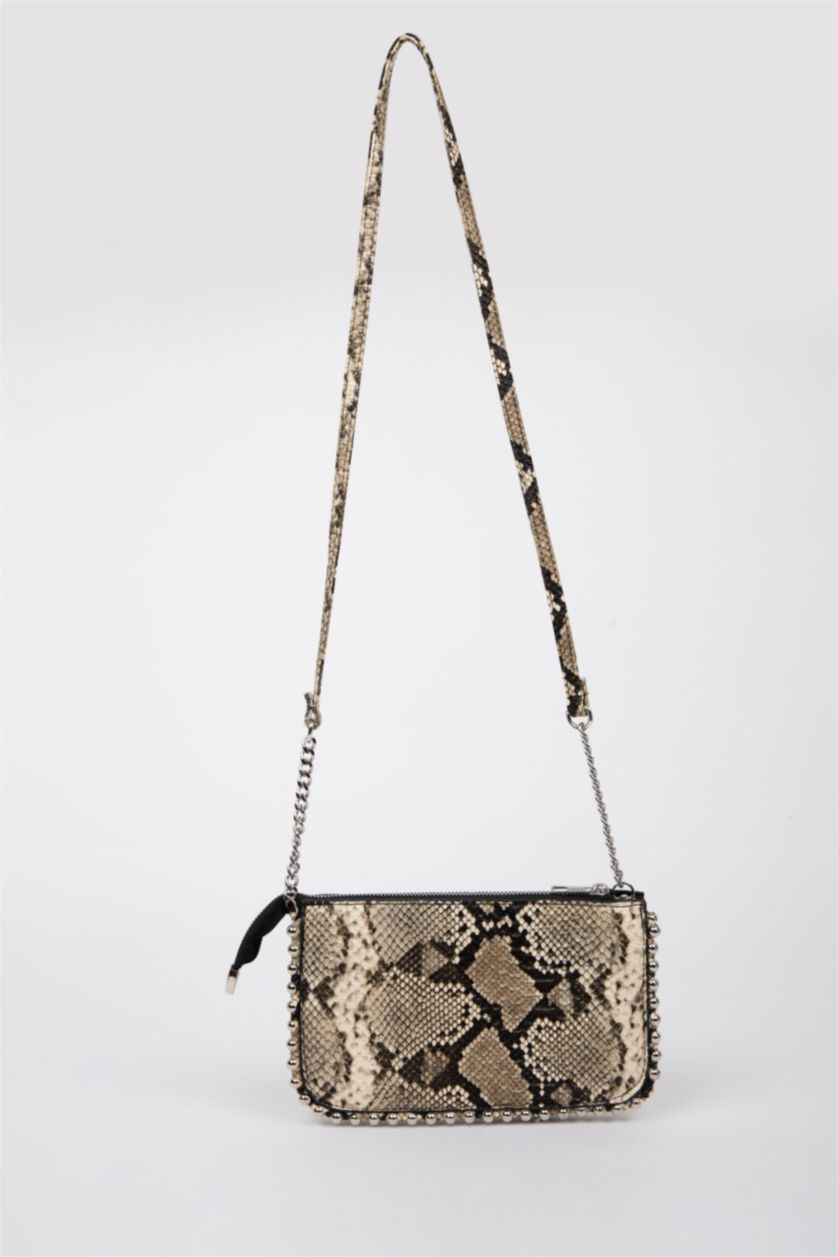 Kadın Karma Kadın Yılan Derisi Görünümlü Çapraz Çanta