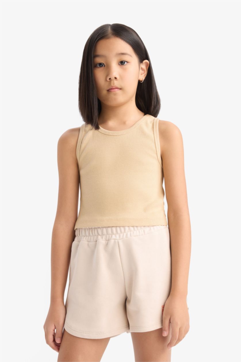 GIRLS & TEENS Light Stone Girl Sweatshirt Fabric Shorts
