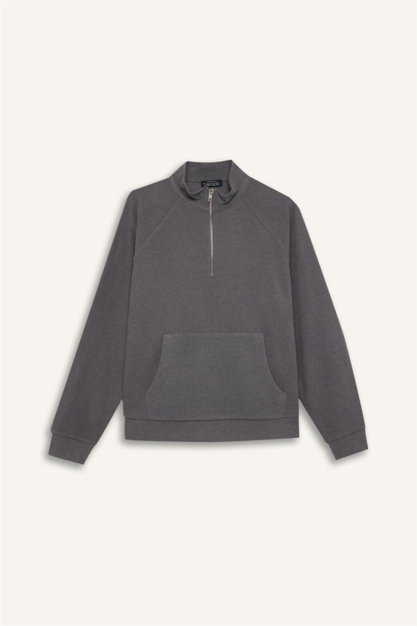 Kadın Antrasit Oversıze Sweatshirt