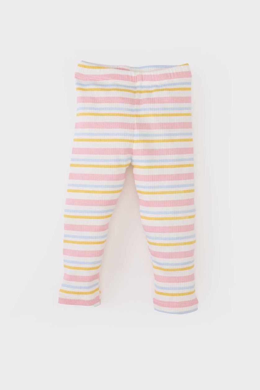 Малыши девочки Бежевый Детская пижама Disney Mickey & Minnie, верх с короткими рукавами из рубчатого кашкорсе, нижняя часть с эластичным поясом