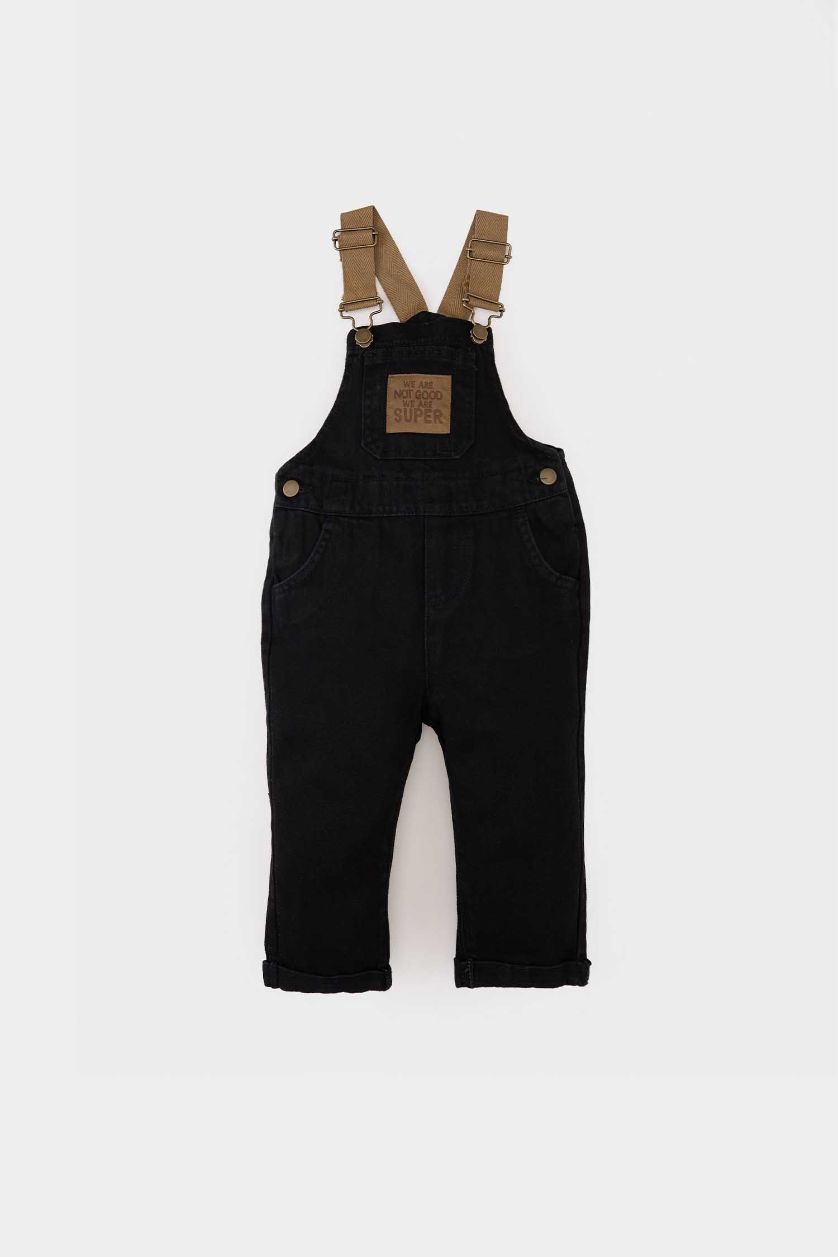 BÉBÉ GARÇON Anthracite Salopette en jean pour bébé garçon