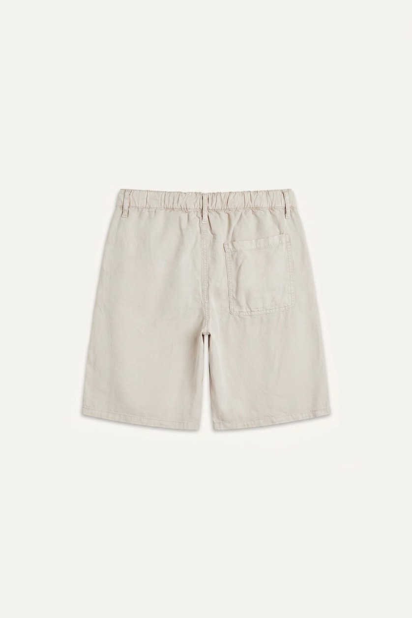 Erkek Bej Nefes Alabilir Relaxed Fit Bermuda Şort