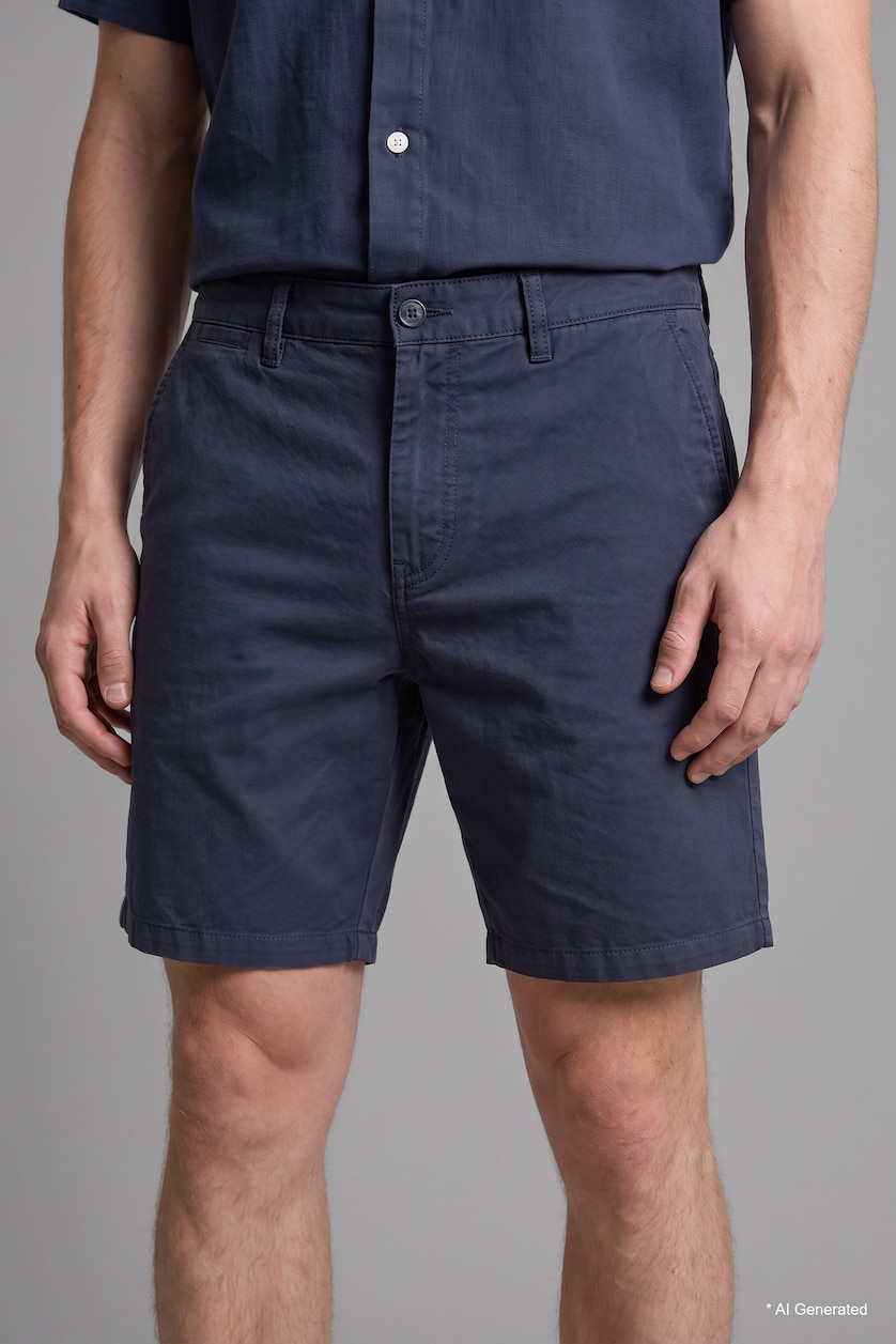 MAN NAVY Relax Fit Flowy Fabric Shorts