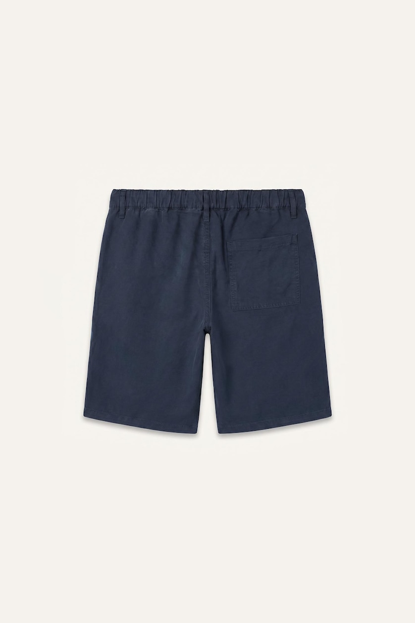 MAN NAVY Relax Fit Flowy Fabric Shorts