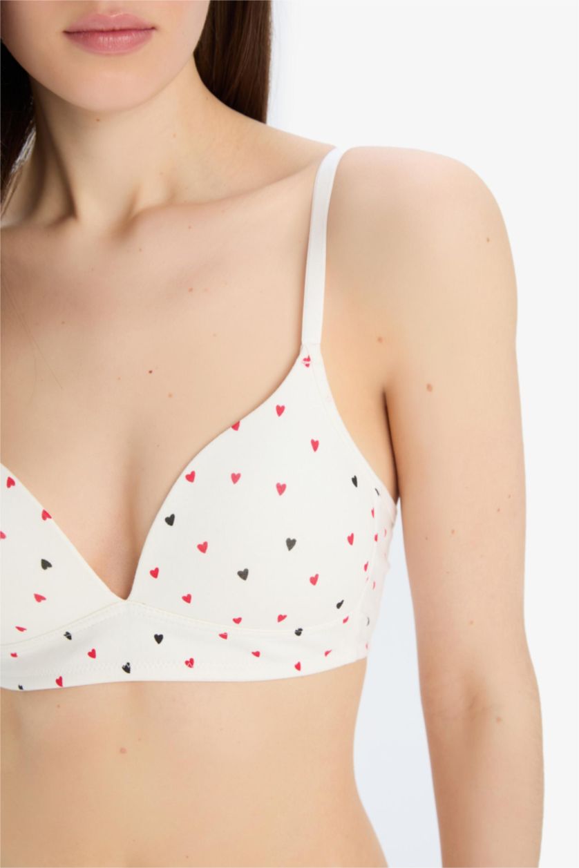 نساء بيج فاتح حمالة صدر برا بطبعة قلب من Fall in Love