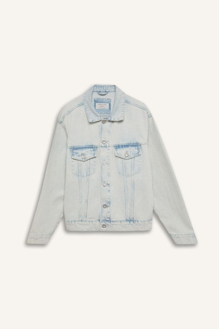 MAN Ice Blue Oversize Fit Denim Jacket
