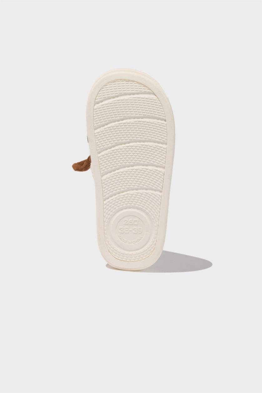 Kadın Karma Kadın Hayvan Figürlü Düz Taban Ev Terliği