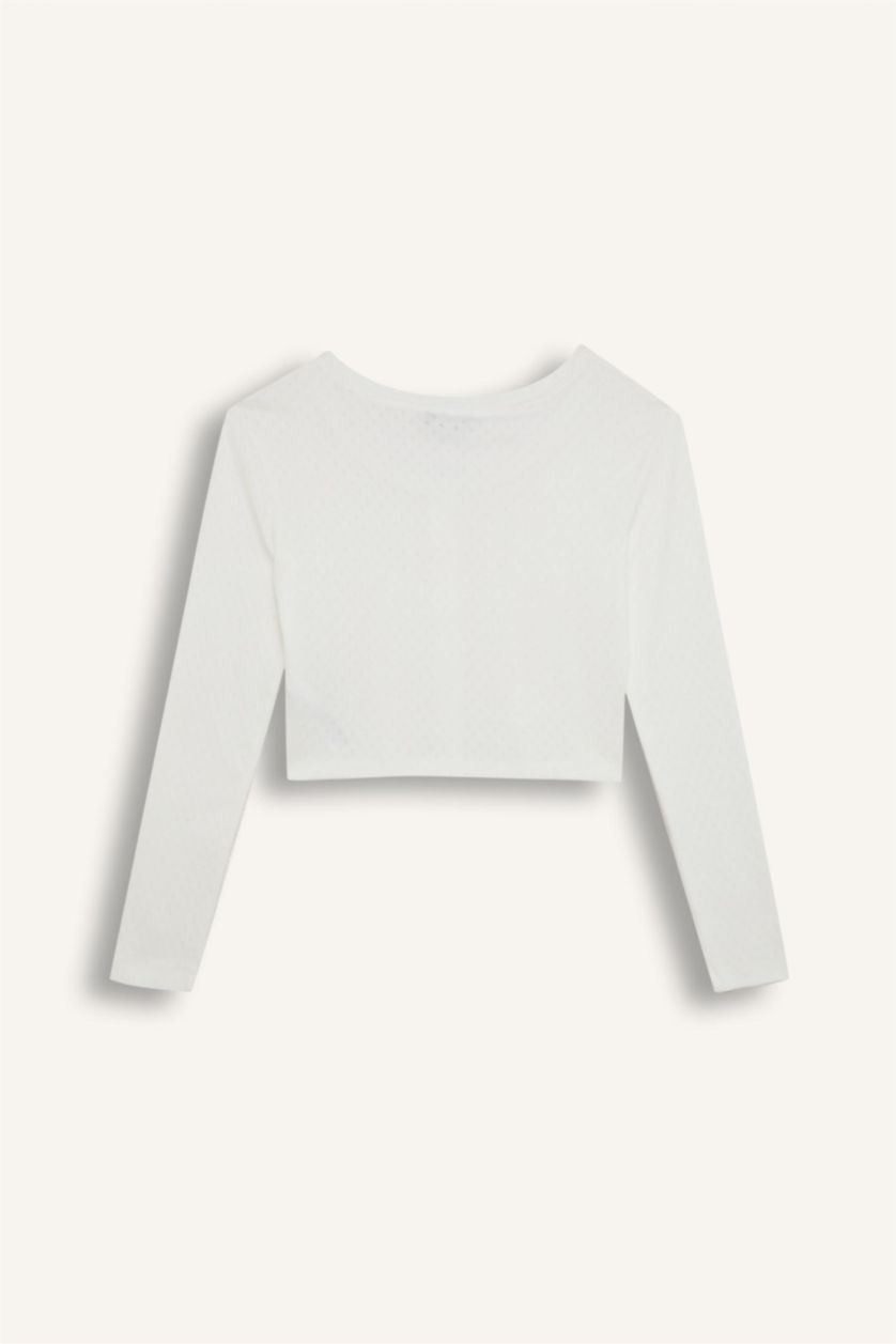 نساء اوف وايت بلوفر مضلع سليم فيت